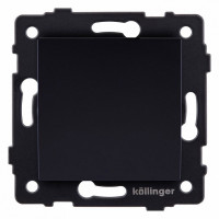Выключатель перекрестный одноклавишный без рамки Kollinger  REA-S-006BK