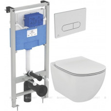 Комплект инсталляция с унитазом Ideal Standard 4 в 1 R0309AA/T007901/T352701 P386801 Комплект инсталляция с унитазом Ideal Standard 4 в 1 R0309AA/T007901/T352701 P386801