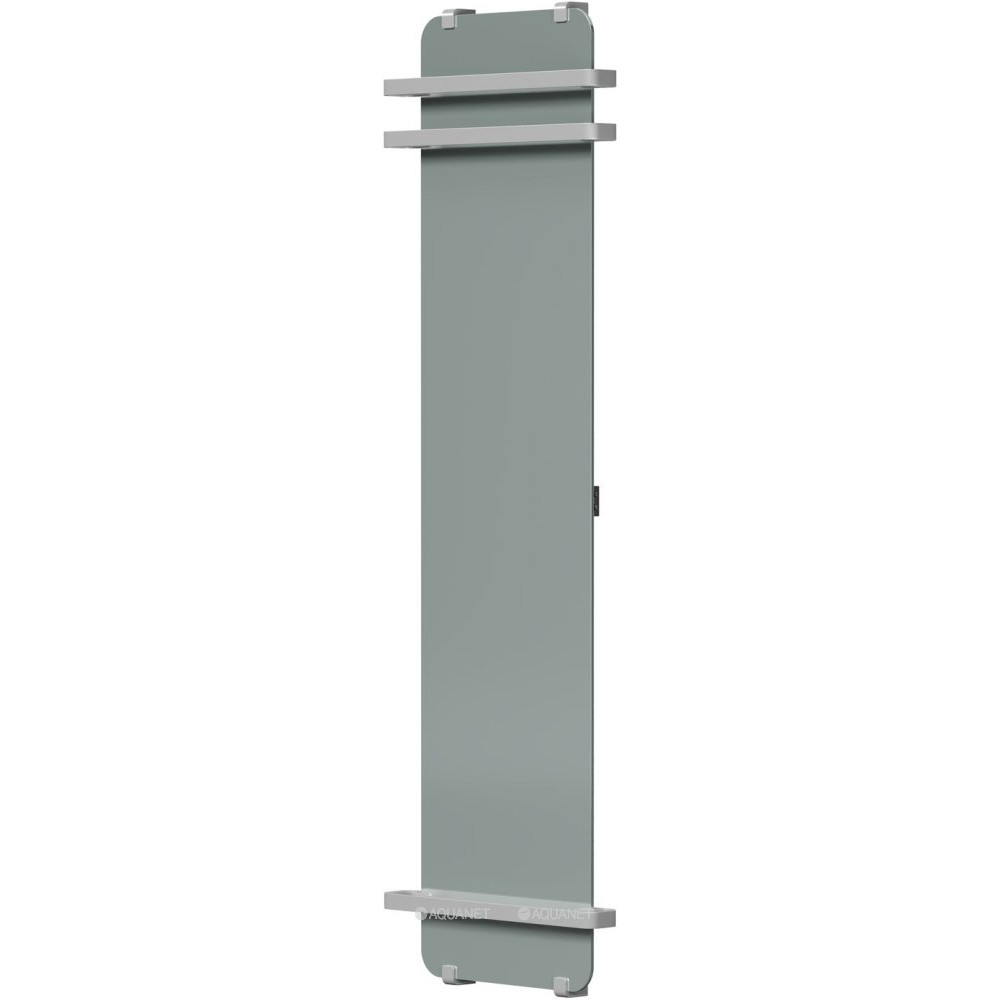 Полотенцесушитель Allen Brau INFINITY 1800х440 мм зеркало с рейлингом 2.0 и креплением серебро браш 00325648