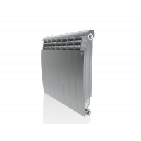 Радиатор биметаллический Royal Thermo BiLiner 500 Silver Satin боковое подключение 8 секций НС-1176319