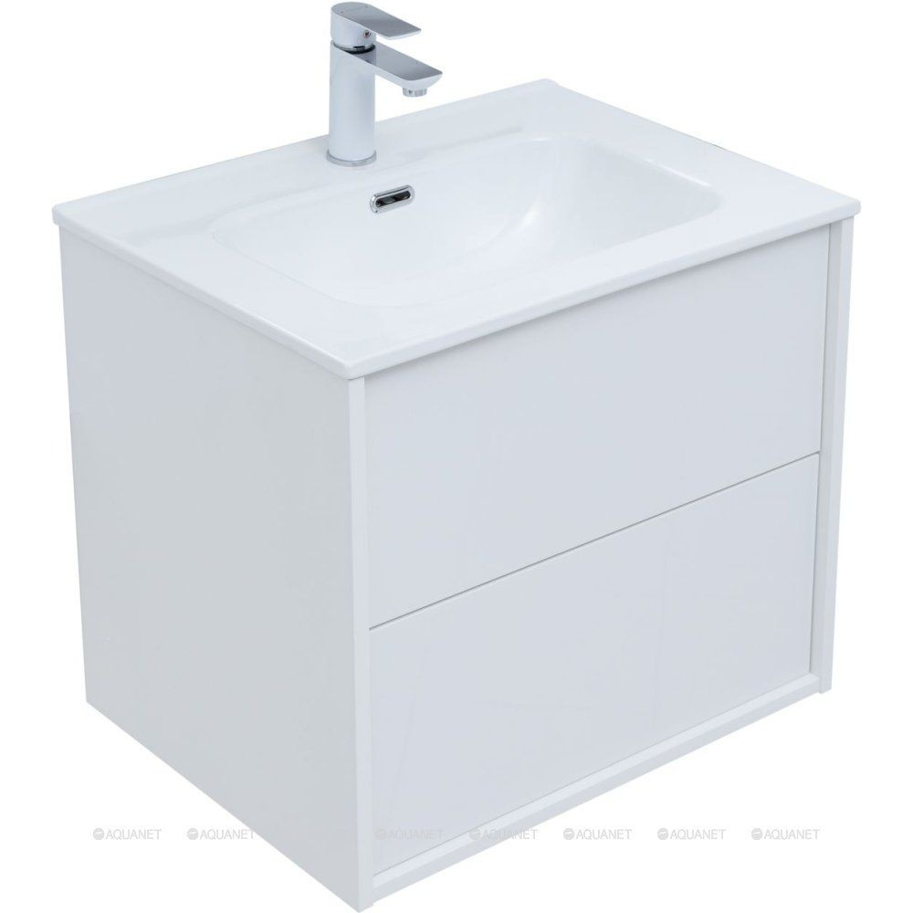 Тумба Aquanet Lino 60 (Flat) белый глянец 00287540