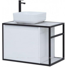 Тумба под раковину Aquanet Nova Lite LOFT 75 L белый глянец 00261650