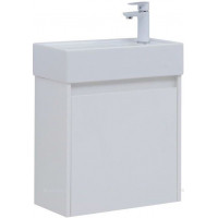 Тумба с раковиной Aquanet Nova Lite 50 1 дверь белый глянец 00302522