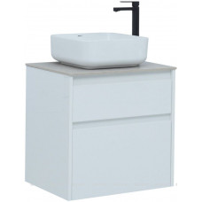 Тумба с раковиной Aquanet Nova Lite 60 2 ящика белый глянец 00245240