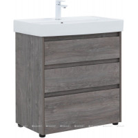 Тумба с раковиной Aquanet Nova Lite 75 3 ящика дуб рошелье 00307076
