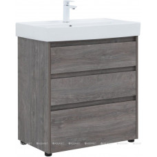 Тумба с раковиной Aquanet Nova Lite 75 3 ящика дуб рошелье 00307076