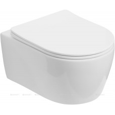 Унитаз подвесной Aquanet Smart W Rimless 490x360x250 мм с сиденьем Soft Close Slim 00276395 Унитаз подвесной Aquanet Smart W Rimless 490x360x250 мм с сиденьем Soft Close Slim 00276395
