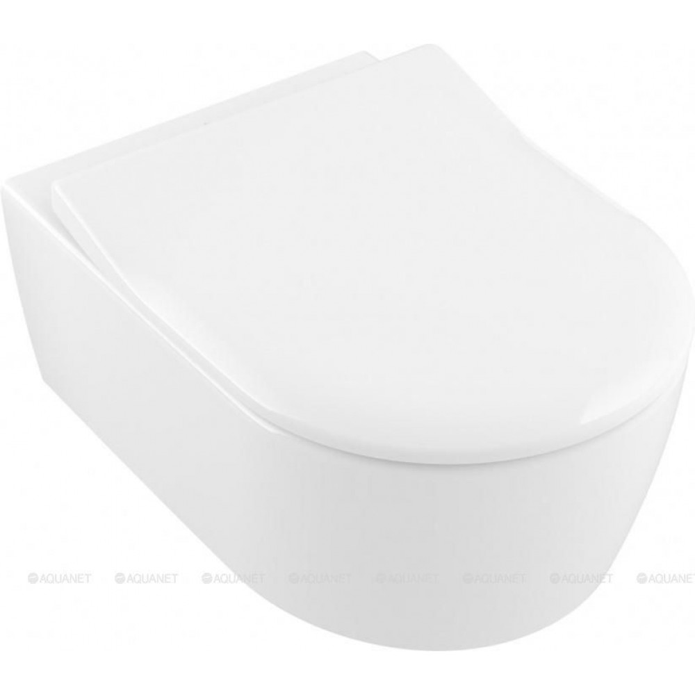 Унитаз подвесной Villeroy & Boch Avento 370x530 мм с сиденьем 5656 RS 01