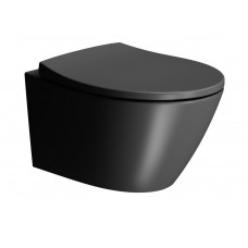 Унитаз подвесной безободковый GSI Modo Swirlflush 520x370 мм черный матовый Ardesia 9816FR526 Унитаз подвесной безободковый GSI Modo Swirlflush 520x370 мм черный матовый Ardesia 9816FR526