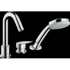 Смеситель для ванны Hansgrohe Logis на 3 отверстия комплект 71310000/13437180