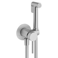 Гигиенический душ со смесителем Plumberia Selection IXO шланг 125 см брашированный хром XO2000CS