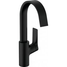 Смеситель для раковины hansgrohe Vivenis 210 без сливного гарнитура черный матовый 75032670