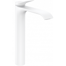Смеситель для раковины-чаши hansgrohe Vivenis 250 со сливным гарнитуром белый матовый 75040700