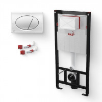Система инсталляции AlcaPlast Sadromodul AM101/1120 с кнопкой M71 хром AM101/1120/M71