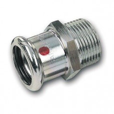 Ниппель переходной SANHA SANHA-Therm 35 мм x 1 пресс-НР оцинкованная сталь 24243G351 Ниппель переходной SANHA SANHA-Therm 35 мм x 1 пресс-НР оцинкованная сталь 24243G351