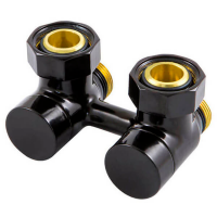 Узел подключения Schlosser 50 мм 3/4 x M22x1.5 угловой Черный 601000101