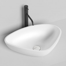 Раковина накладная Salini Gloria 56.4х39.5х16.5 см S-Stone белая матовая 1102206M