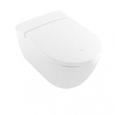 Унитаз-биде подвесной Villeroy & Boch ViClean-L 385x595x360 мм CeramicPlus альпийский белый V0E100R1