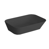 Раковина-чаша Simas Wave 60х42х16.5 см без отверстия черная матовая WA04 nero matt