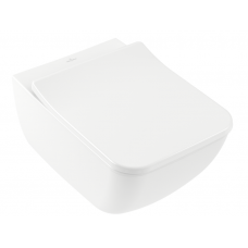 Унитаз подвесной Villeroy & Boch Venticello 375x560 мм CeramicPlus альпийский белый 4611R0R1