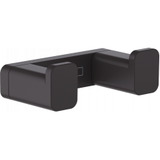 Крючок для полотенец двойной Hansgrohe AddStoris черный матовый 41755670 Крючок для полотенец двойной Hansgrohe AddStoris черный матовый 41755670