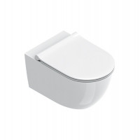 Унитаз подвесной Catalano Sfera 55x35 см безободковый Tornado Cataglaze+ белый глянцевый 0511750001/9056160000