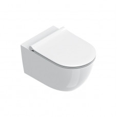 Унитаз подвесной Catalano Sfera 55x35 см безободковый Tornado Cataglaze+ белый глянцевый 0511750001/9056160000