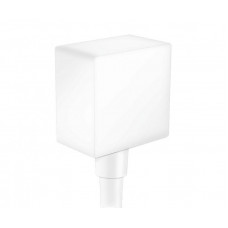 Шланговое подсоединение hansgrohe Fixfit Square с обратным клапаном 1/2 белый матовый 26455700 Шланговое подсоединение hansgrohe Fixfit Square с обратным клапаном 1/2 белый матовый 26455700