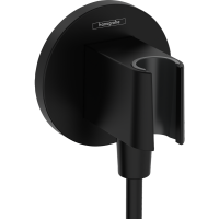 Шланговое подсоединение с держателем для душа hansgrohe FixFit Porter S матовый черный 26888670
