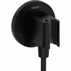 Шланговое подсоединение с держателем для душа hansgrohe FixFit Porter S матовый черный 26888670