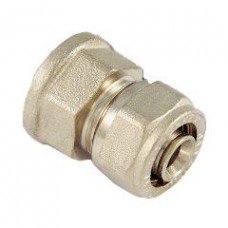 Муфта переходная латунная никелированная Tiemme 16x3/8 ВР 1600069