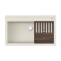 Кухонная мойка OMOIKIRI Kitagawa 86-LB-WH Artceramic 86x51 см белый с разделочной доской 4993795