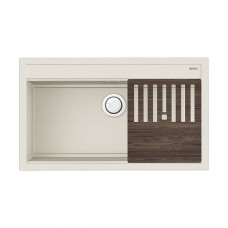 Кухонная мойка OMOIKIRI Kitagawa 86-LB-WH Artceramic 86x51 см белый с разделочной доской 4993795 Кухонная мойка OMOIKIRI Kitagawa 86-LB-WH Artceramic 86x51 см белый с разделочной доской 4993795