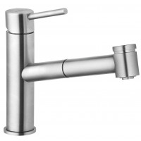 Смеситель для кухни Kludi Steel с выдвижным изливом 44851F860