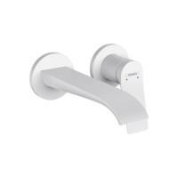 Смеситель для раковины Hansgrohe Vivenis настенный излив 195 мм белый матовый 75050700