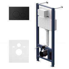 Комплект инсталляция с подвесным унитазом AM.PM FlashClean с сиденьем микролифт и клавишей IS49038.701700MB Комплект инсталляция с подвесным унитазом AM.PM FlashClean с сиденьем микролифт и клавишей IS49038.701700MB