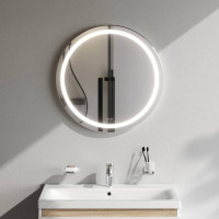 Зеркало круглое AM.PM X-Joy 65 см с LED-подсветкой и ИК-сенсором M85AMOX0651WG