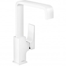 Смеситель для раковины Hansgrohe Metropol 230 однорычажный с донным клапаном Push-Open матовый белый 32511700