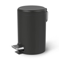 Ведро для мусора с педалью Decor Walther Universal черный матовый 0615760