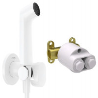 Готовый комплект гигиенического душа Hansgrohe Vernis Blend белый матовый 29232700/29235180