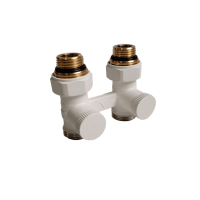 Узел нижнего подключения КЗТО PREMIUM прямой 1/2 x 3/4 EK УНППRAL1T104S9016 RAL 9016