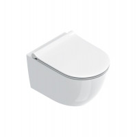 Унитаз подвесной Catalano Sfera 50x35 см безободковый Tornado Cataglaze+ белый глянцевый 0511700001/9056160000