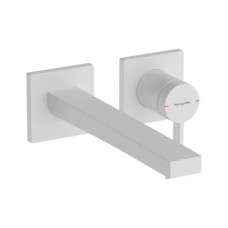 Смеситель для раковины Hansgrohe Tecturis E настенный скрытого монтажа излив 22.5 см белый матовый 73051700 Смеситель для раковины Hansgrohe Tecturis E настенный скрытого монтажа излив 22.5 см белый матовый 73051700