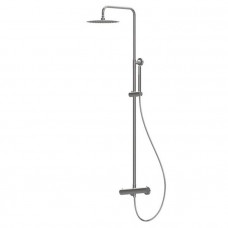 Душевая стойка с термостатом Newform X-STEEL 316 верхний душ 250 мм INOX 69650X.50.050 Душевая стойка с термостатом Newform X-STEEL 316 верхний душ 250 мм INOX 69650X.50.050