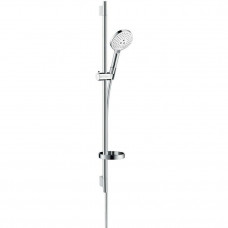 Душевой набор Hansgrohe Raindance Select S 120 3jet со штангой 90 см и мыльницей белый/хром 26631400 Душевой набор Hansgrohe Raindance Select S 120 3jet со штангой 90 см и мыльницей белый/хром 26631400