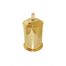 Ведро мусорное Boheme Murano круглое напольное золото 10907-W-G