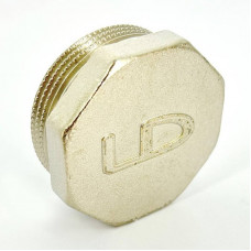 Заглушка LD Pride латунная никелированная 1 1/2 наружная резьба LD.67.505.40 Заглушка LD Pride латунная никелированная 1 1/2 наружная резьба LD.67.505.40
