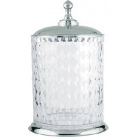 Мусорное ведро напольное Boheme Brillante 21х21х30.5 см хром 10451