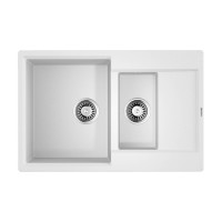 Кухонная мойка Omoikiri Daisen 78-2T-WH Tetogranit 78x51 см белый 4993530