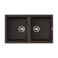 Кухонная мойка Omoikiri Tedori 86-2-DC 86x51 см темный шоколад 4993928